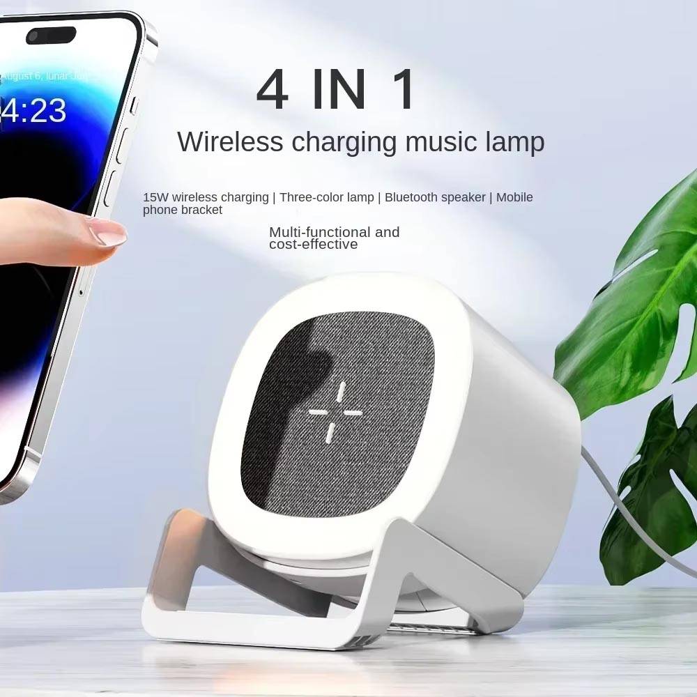 Altavoz con Bluetooth y carga inalámbrica para celular