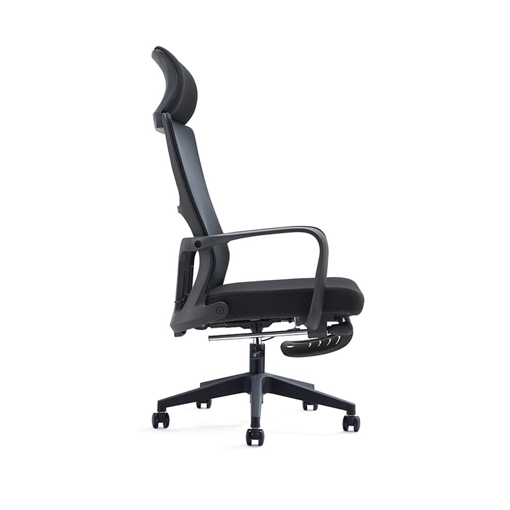 Silla escritorio Yago color negro giratoria y ergonómica