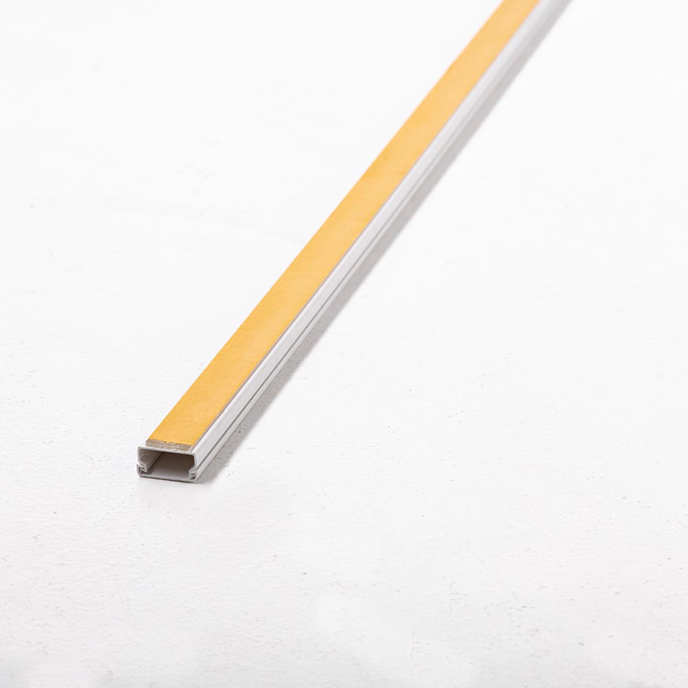 Canaleta PVC 20x10mm  blanca con adhesivo KONEX