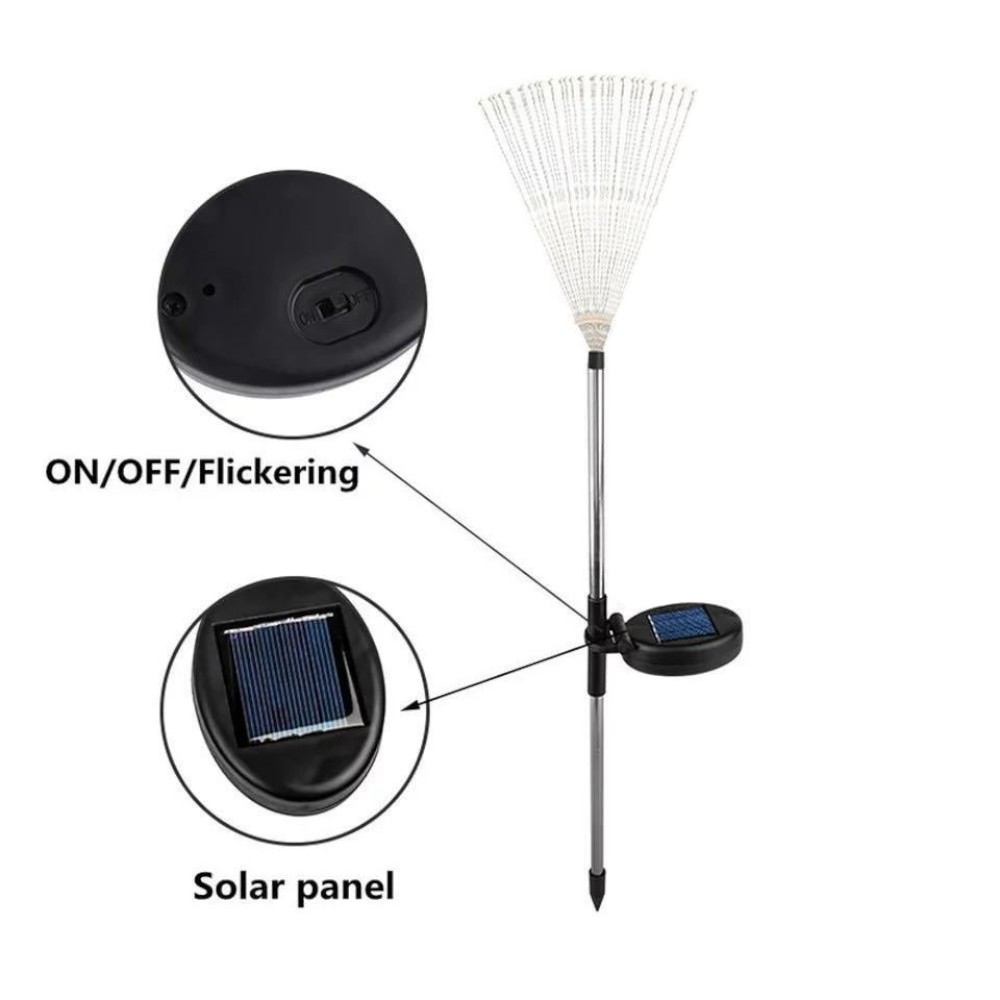 Estaca solar Glimmer Starles 90cm