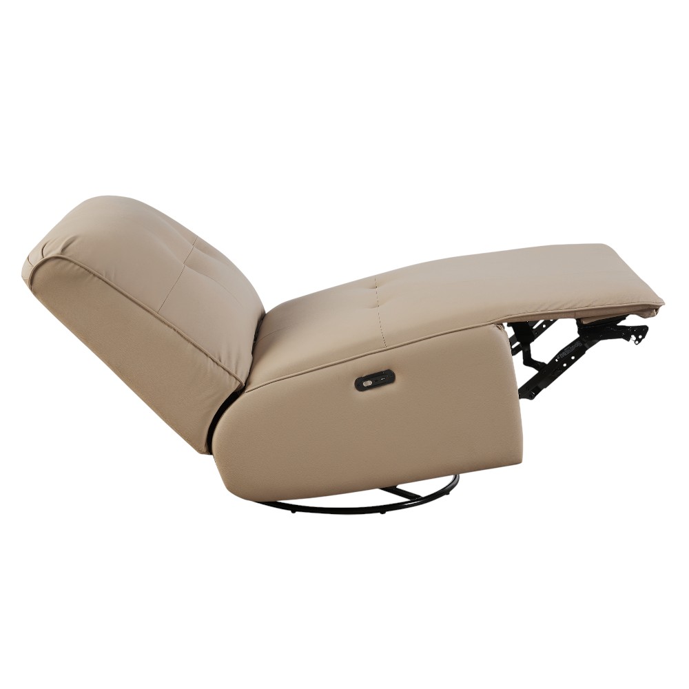 Reclinable individual eléctrico con USB tapiz tipo piel