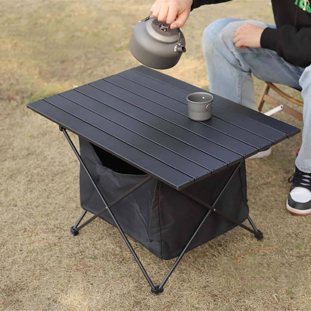 Mesa plegable portátil ultraligera con almacenamiento
