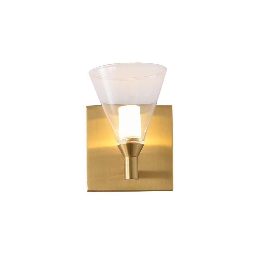 Aplique LED de pared Tammy dorado luz cálida 3W