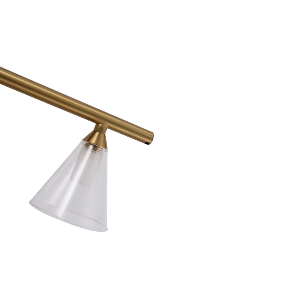 Lámpara LED colgante Tammy dorada luz cálida 12W