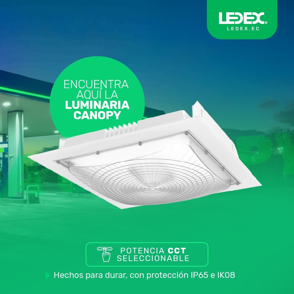 Luminaria Canopy potencia programable 5700K