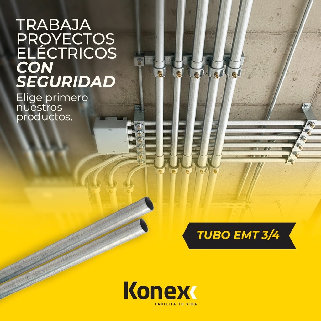 tubo emt 3/4 espesor 1.24mm