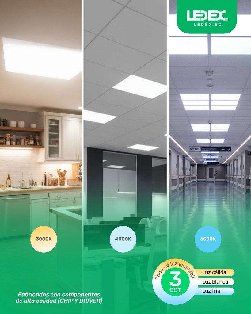 Panel LED Backlight  59.5x59.5cm 40W 3000K/4000K/6500K