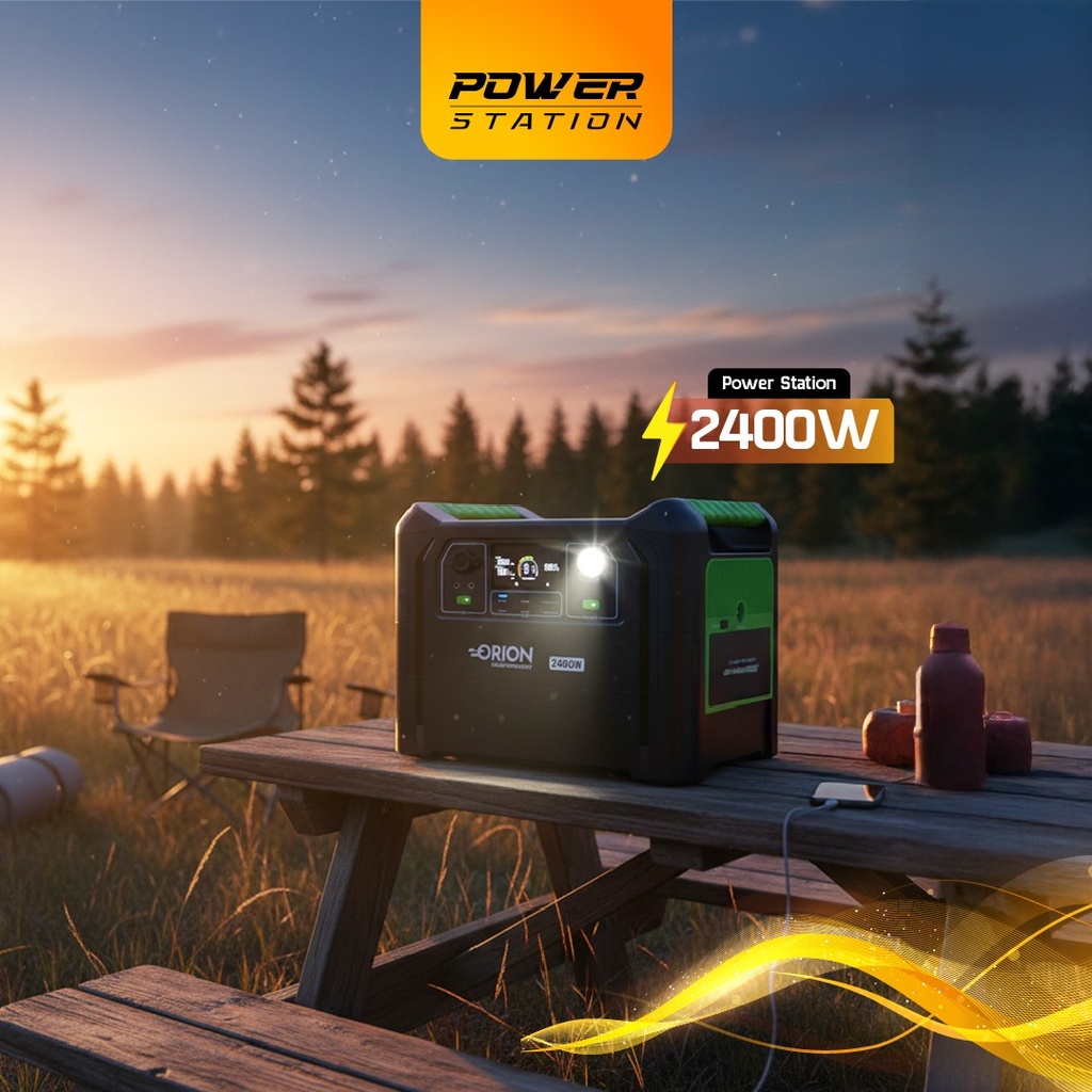 Batería portátil Power Station 2400W con respaldo 2560WH