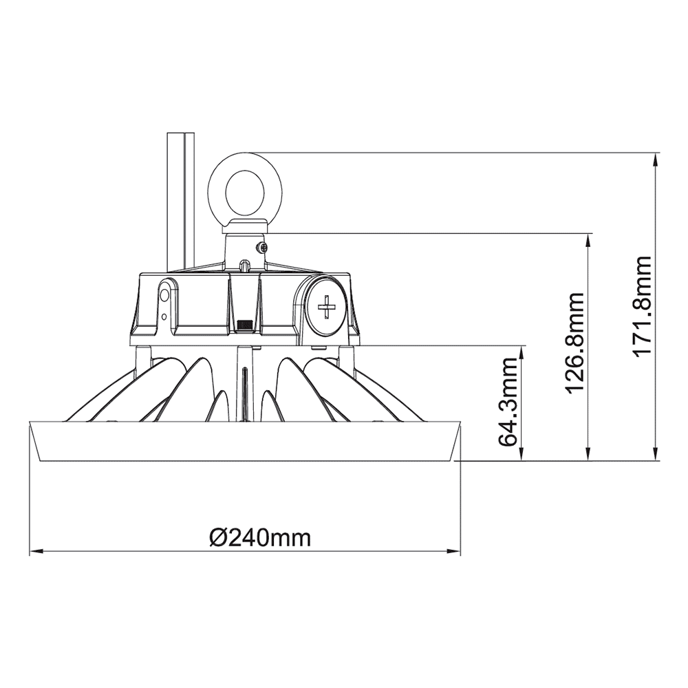 UFO ST 150/120/100W 5700/4000/3000k 25500LM