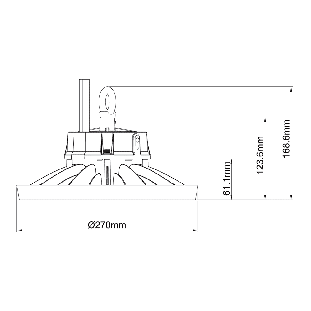 UFO ST 200/150/120W 5700/4000/3000k 34000LM