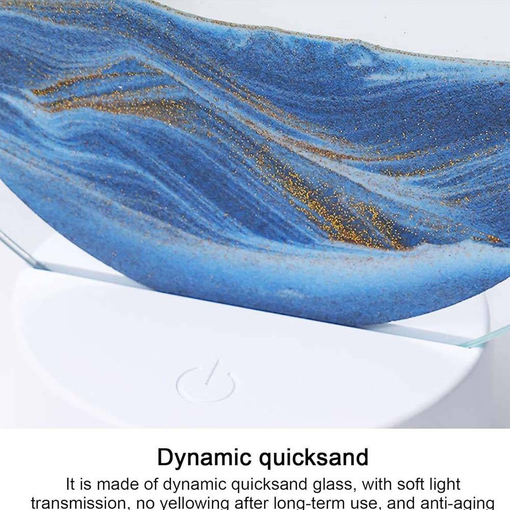 Lámpara de arena movediza con luz LED RGB