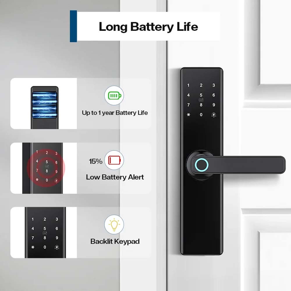 Cerradura WiFi Frontier 6068 black