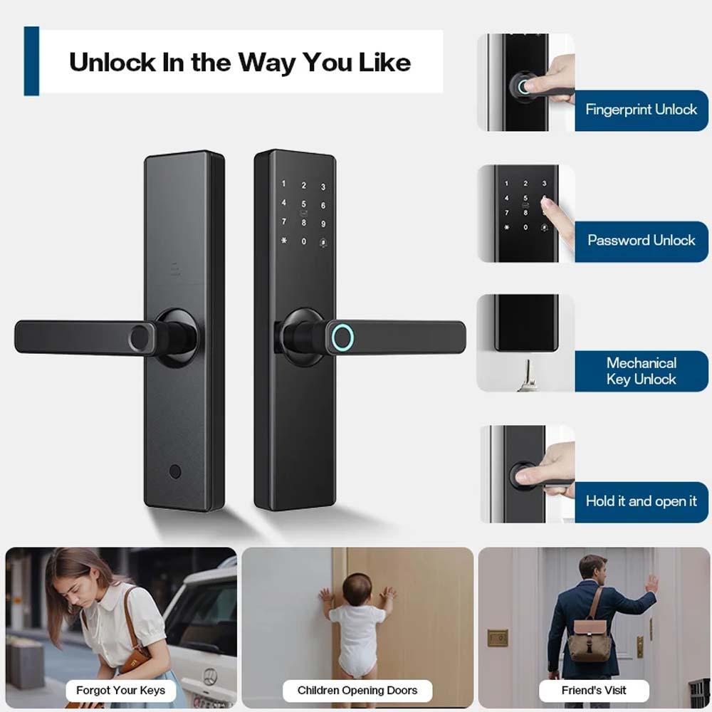 Cerradura WiFi Frontier 6068 black