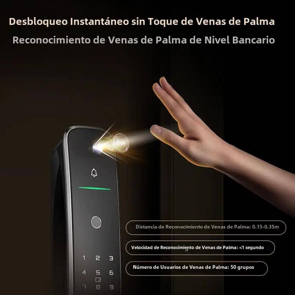 Cerradura smart WiFi reconocimiento facial y video portero