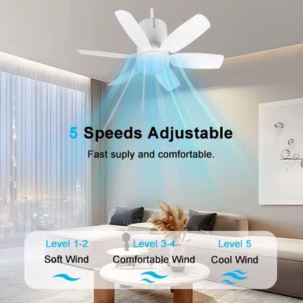 Ventilador recargable de tumbado 12'' Fanhouse con control