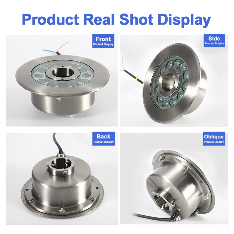 Led led sumergible de chorro Aqua 12W RGB 180mm