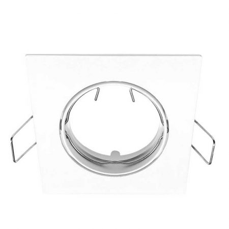 ODB empotrable dirigible cuadrado blanco GU10 84mm