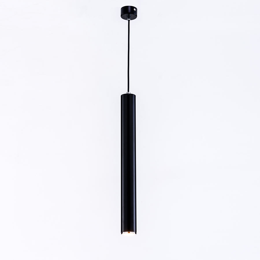 Lámpara colgante Tubo negra 48cm
