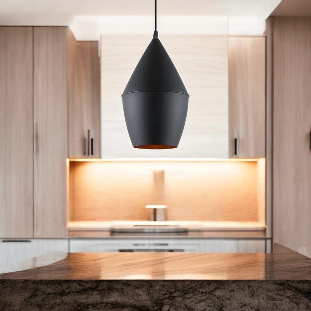 Lámpara colgante E27 Isa black