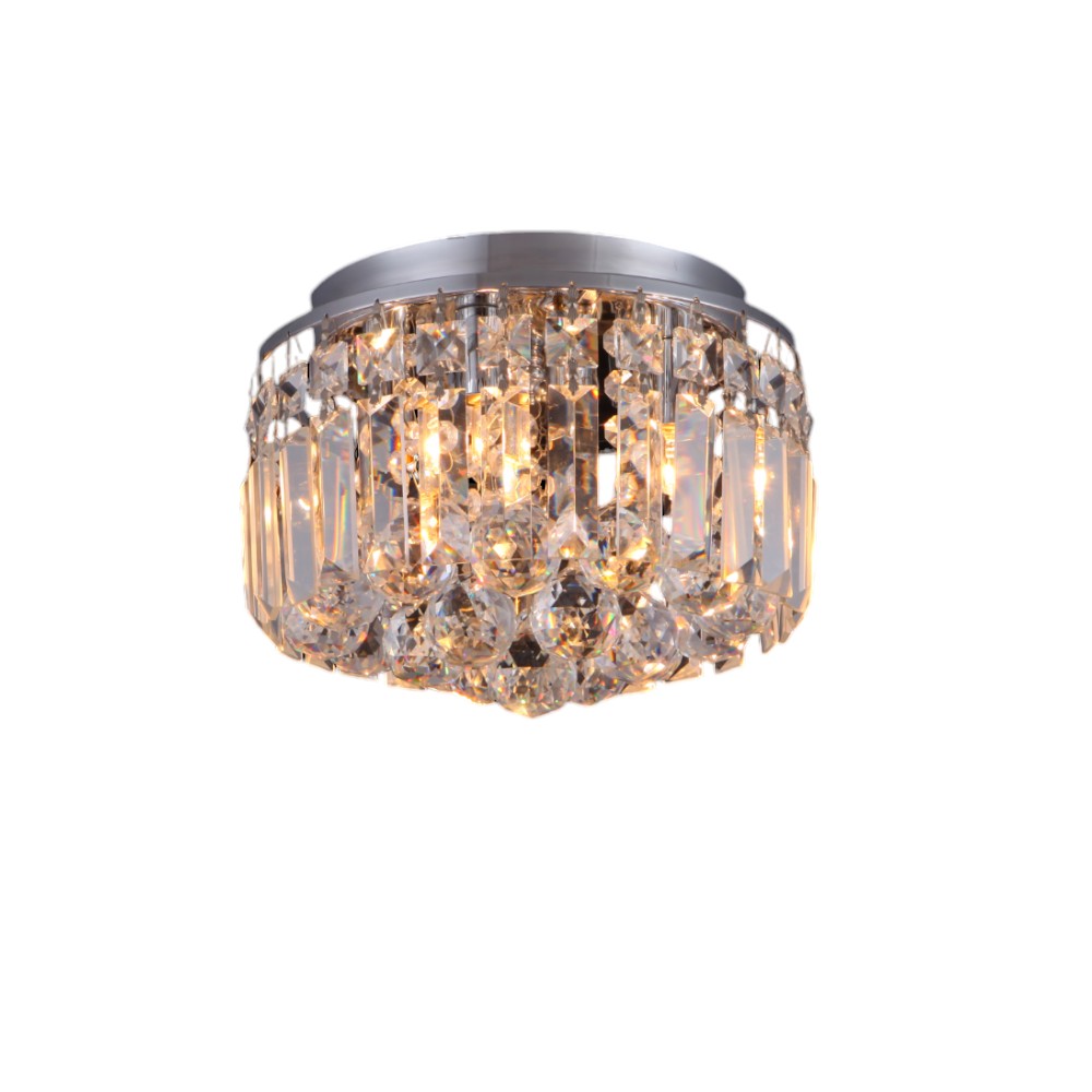 Lámpara de tumbado 4xG9 Laurent chrome cristal clear