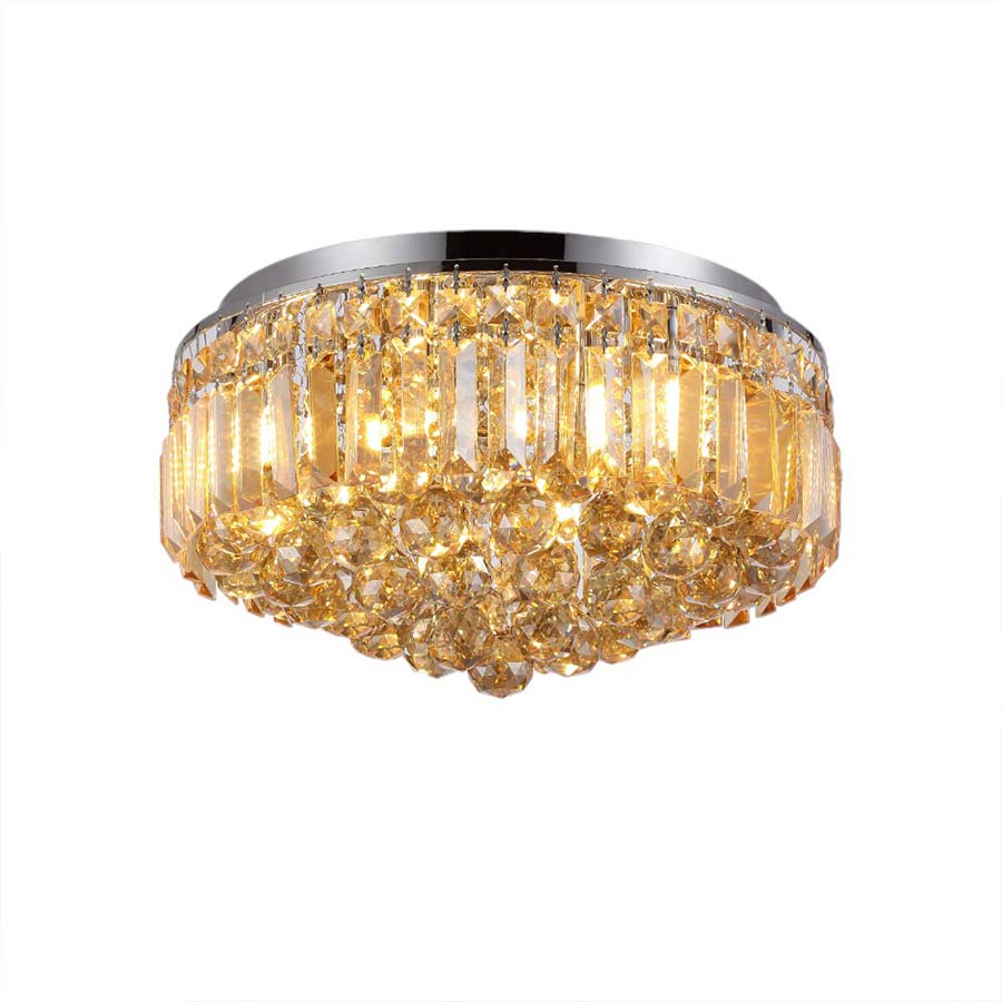 Lámpara de tumbado Alicent cristal  champagne