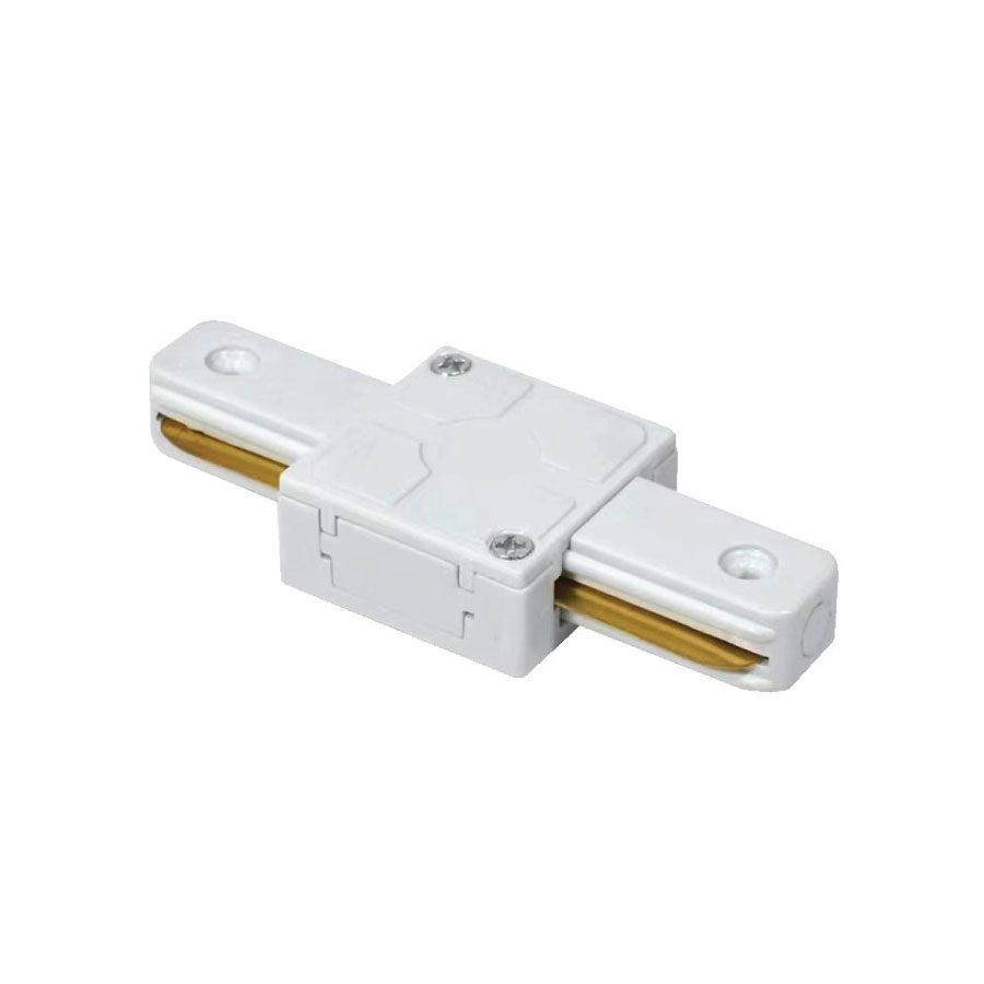 Conector intermedio blanco para riel 2 lineas