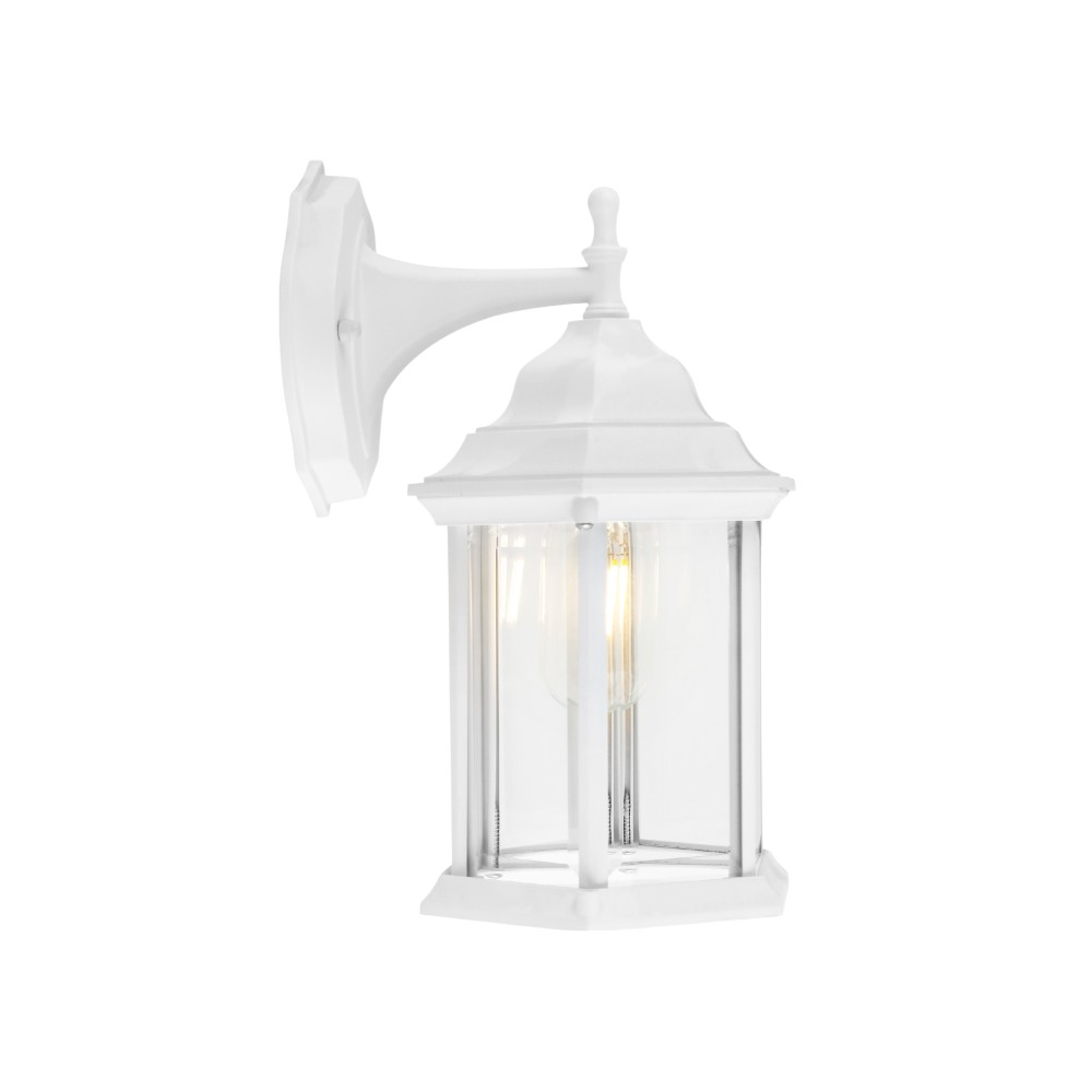 Lámpara de pared farol Valencia de exterior blanca