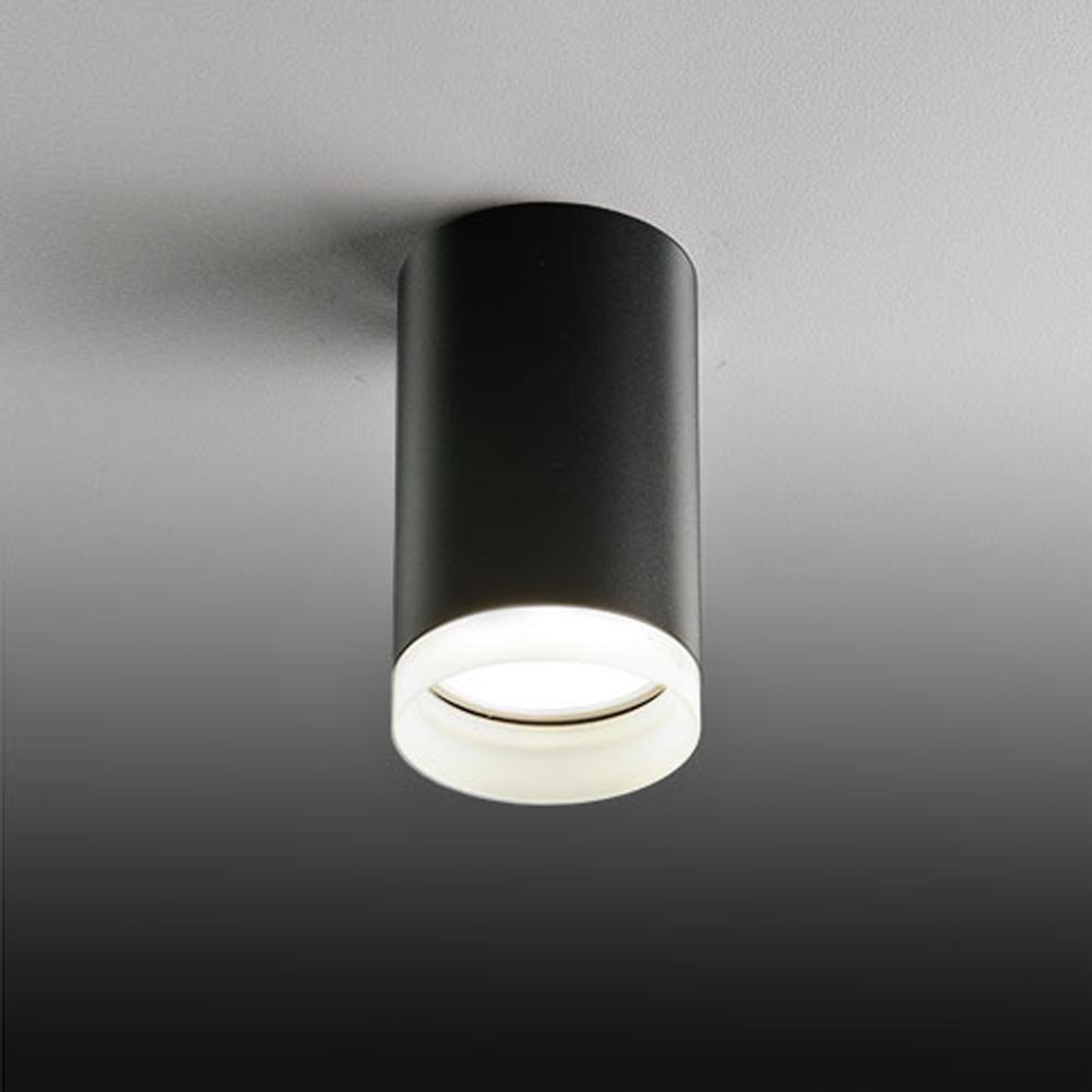 Mini Spot GU10 sobrepuesto Izzi de aluminio negro