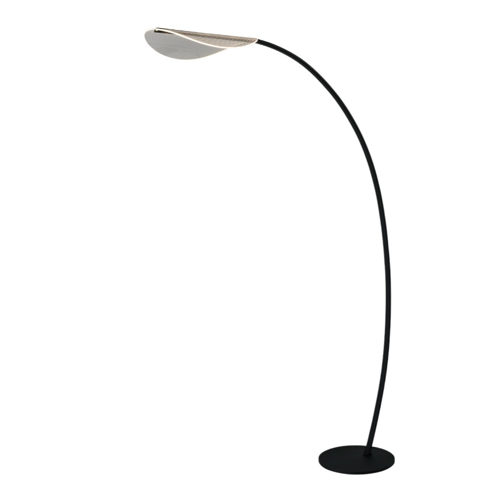 Lámpara led de pedestal Lyanna con luz cálida