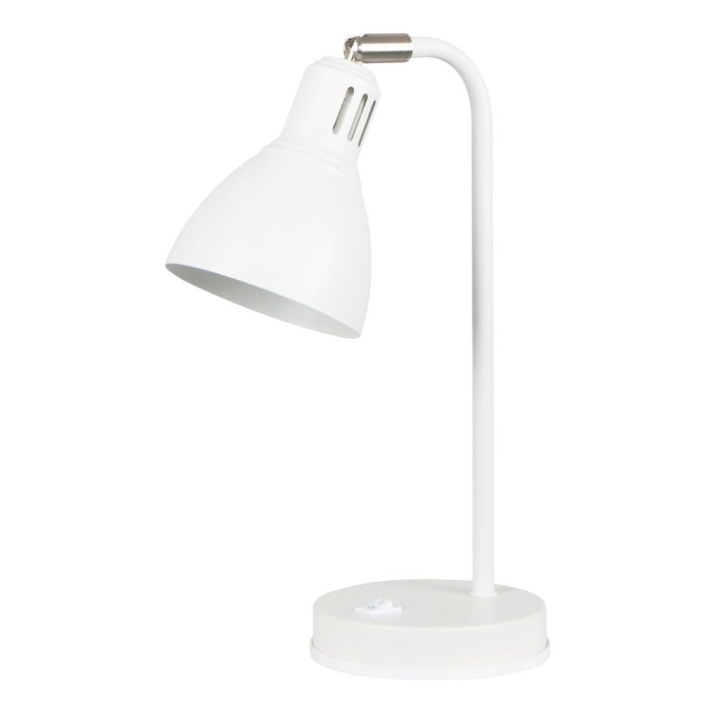 Lámpara de escritorio E14 Nabila blanca 33cm