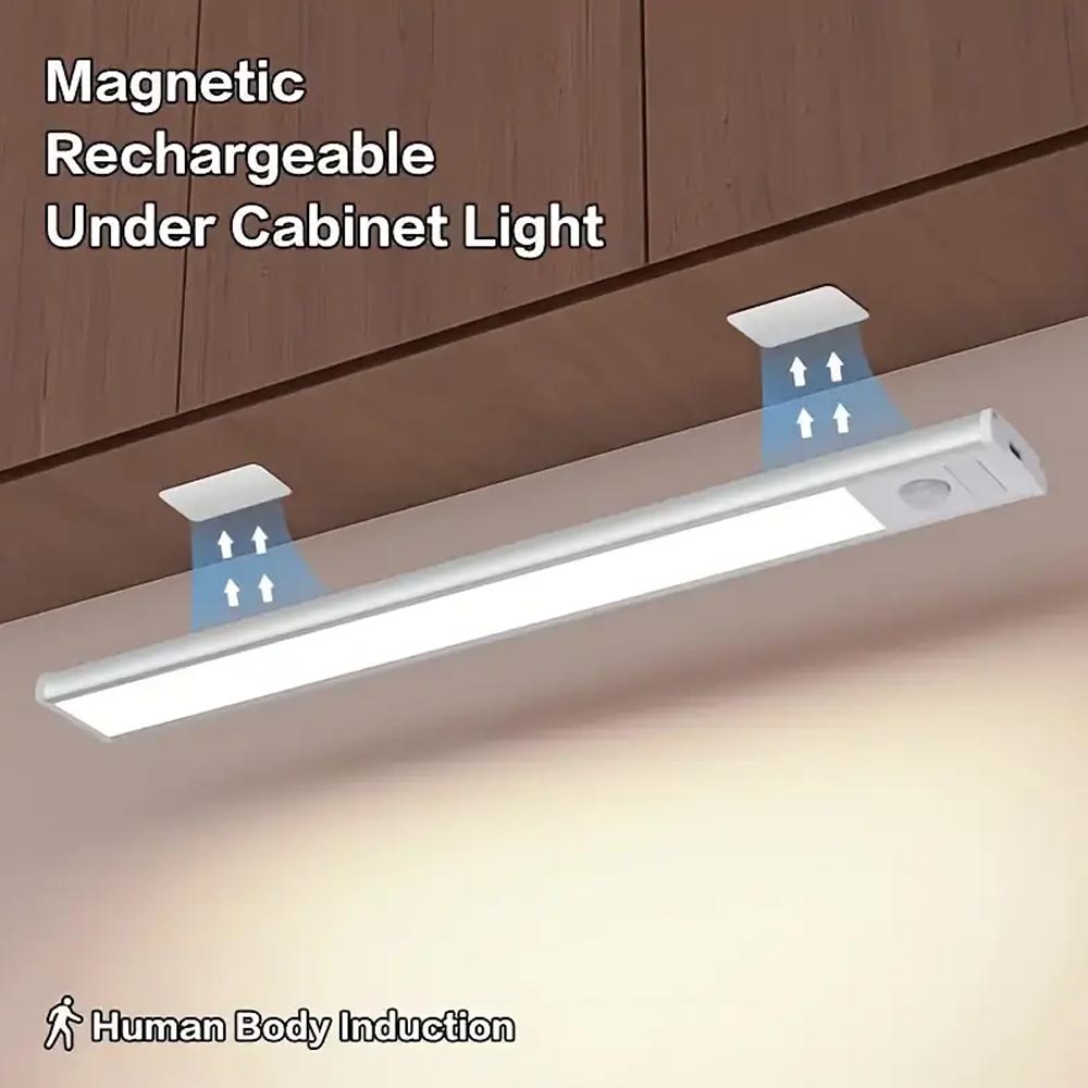 Luminaria led recargable para gabinete c/sensor movimiento