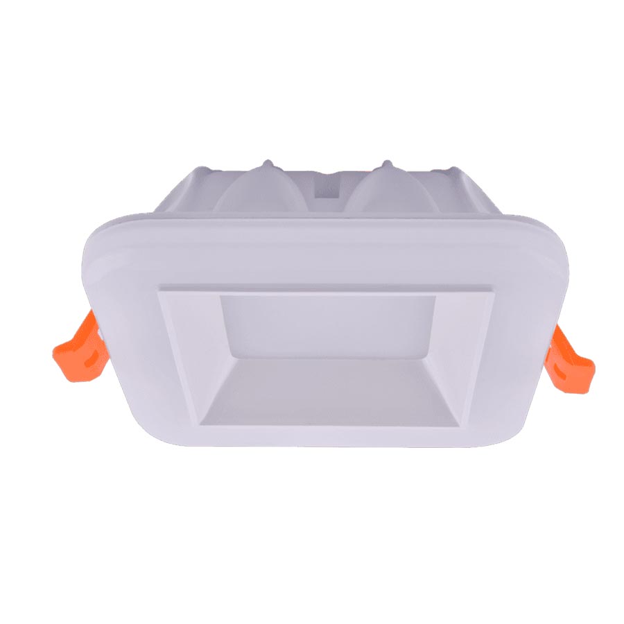 Ojo de buey LED cuadrado blanco 12W 6000K 120x120mm