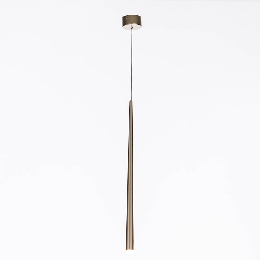 Lámpara LED colgante Miriam gold con luz cálida 3W