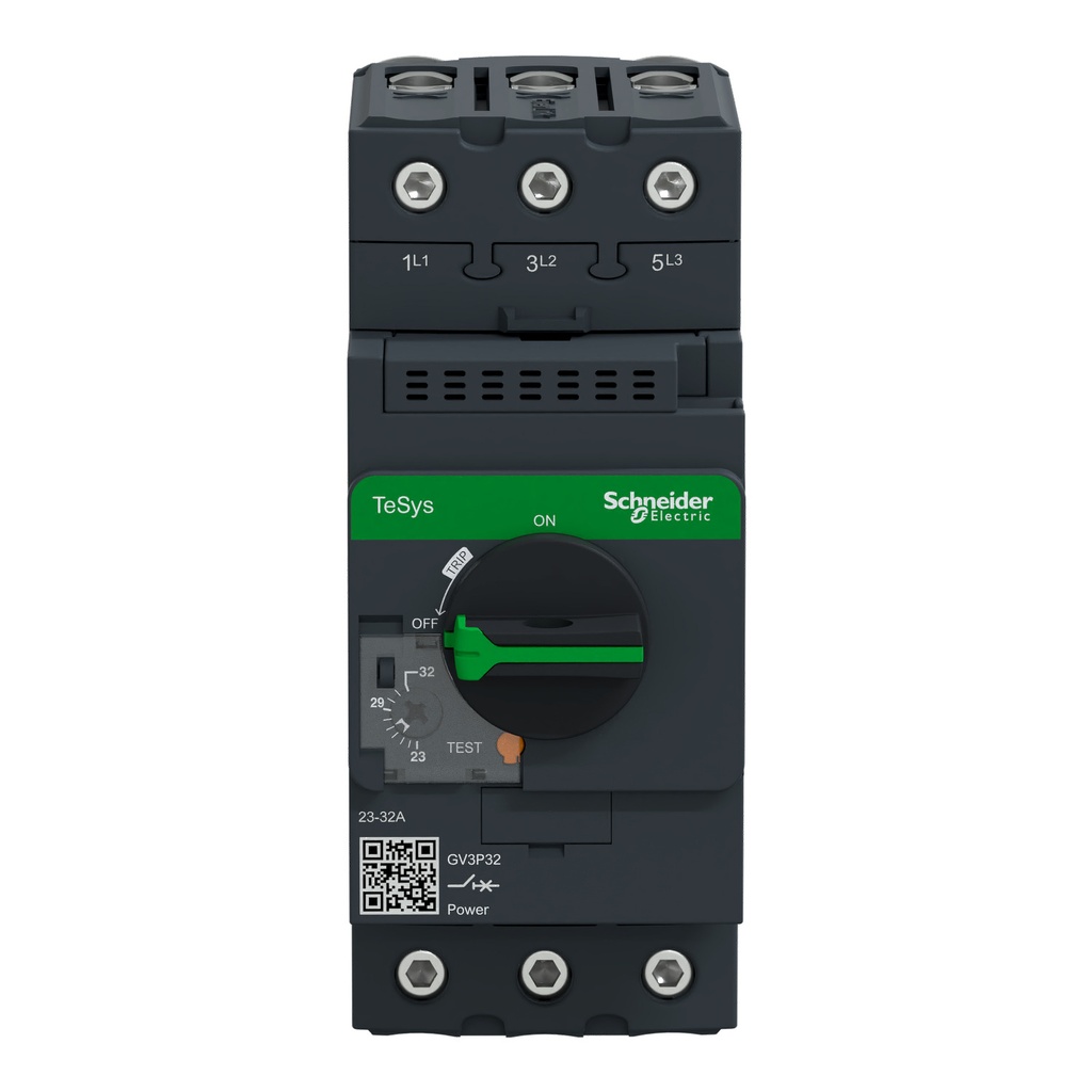 Guardamotor Termomagnético TeSys GV3 AC-3 23-32A 100KA 3P3D Manija Rotativa