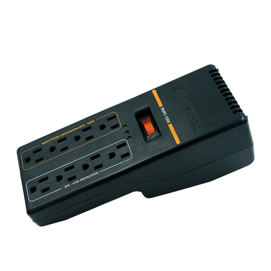 Regulador de voltaje 8 tomas 900W