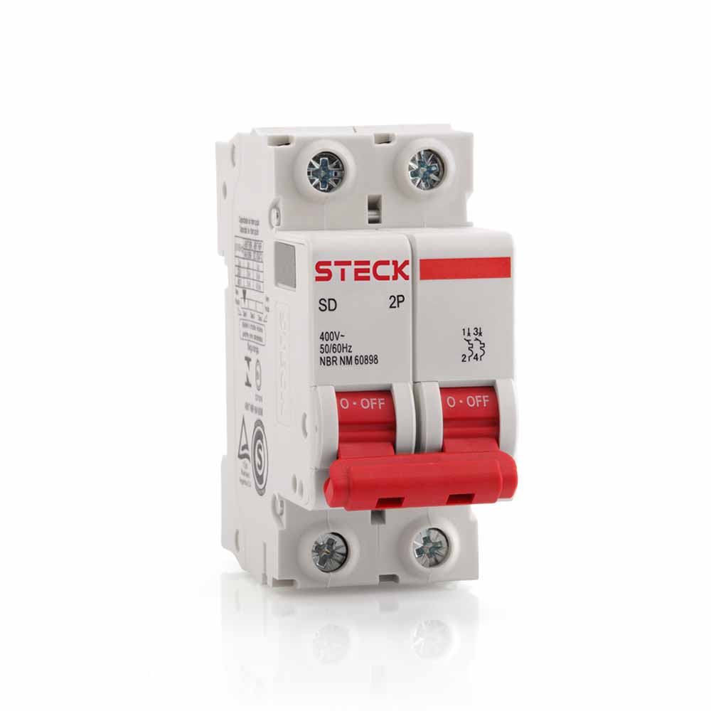 INTERRUPTOR TERMOMAGNETICO 2X2A 6KA CURVA C SDZD62C02