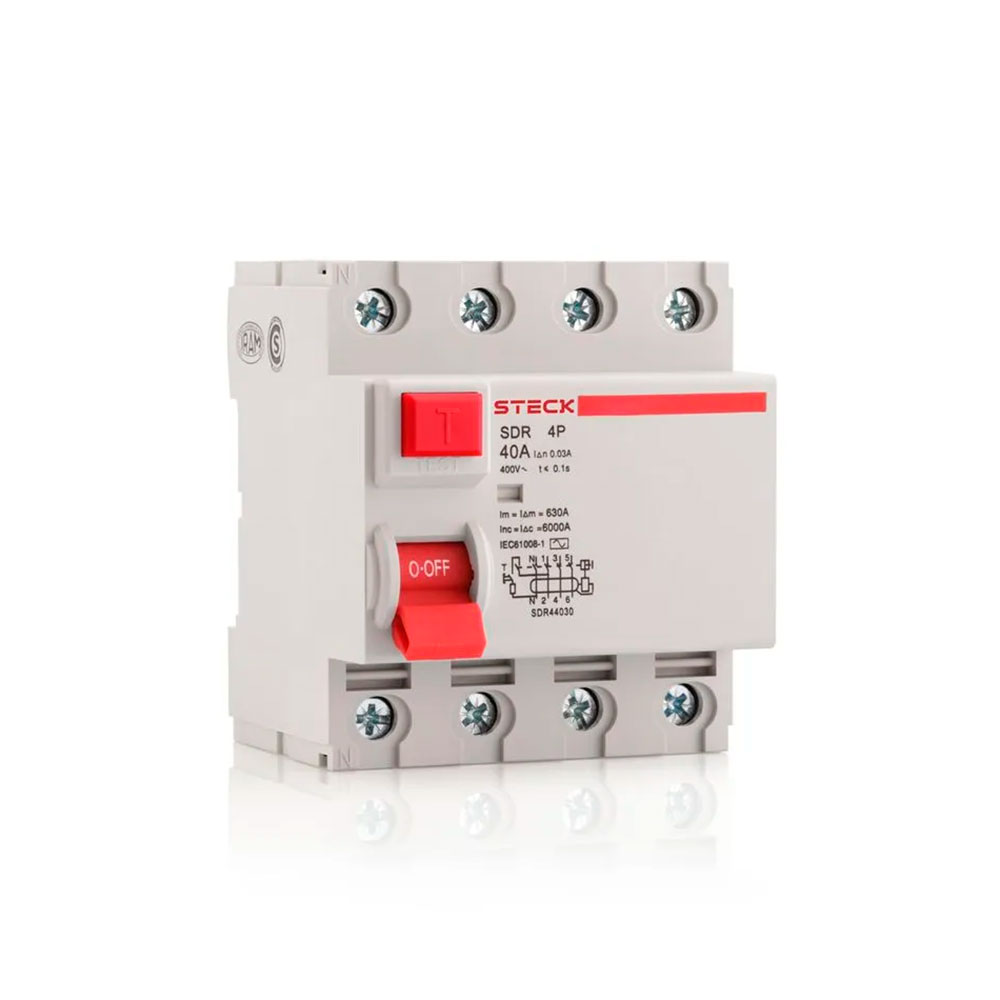 INTERRUPTOR DIFERENCIAL 4X25A 30MA 400VCA TIPO AC