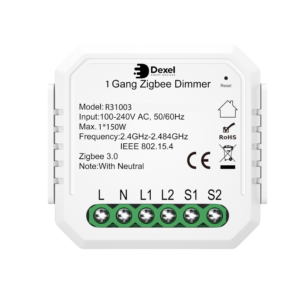 Módulo remoto dimerizable Zigbee 1 canal Dexel Pro