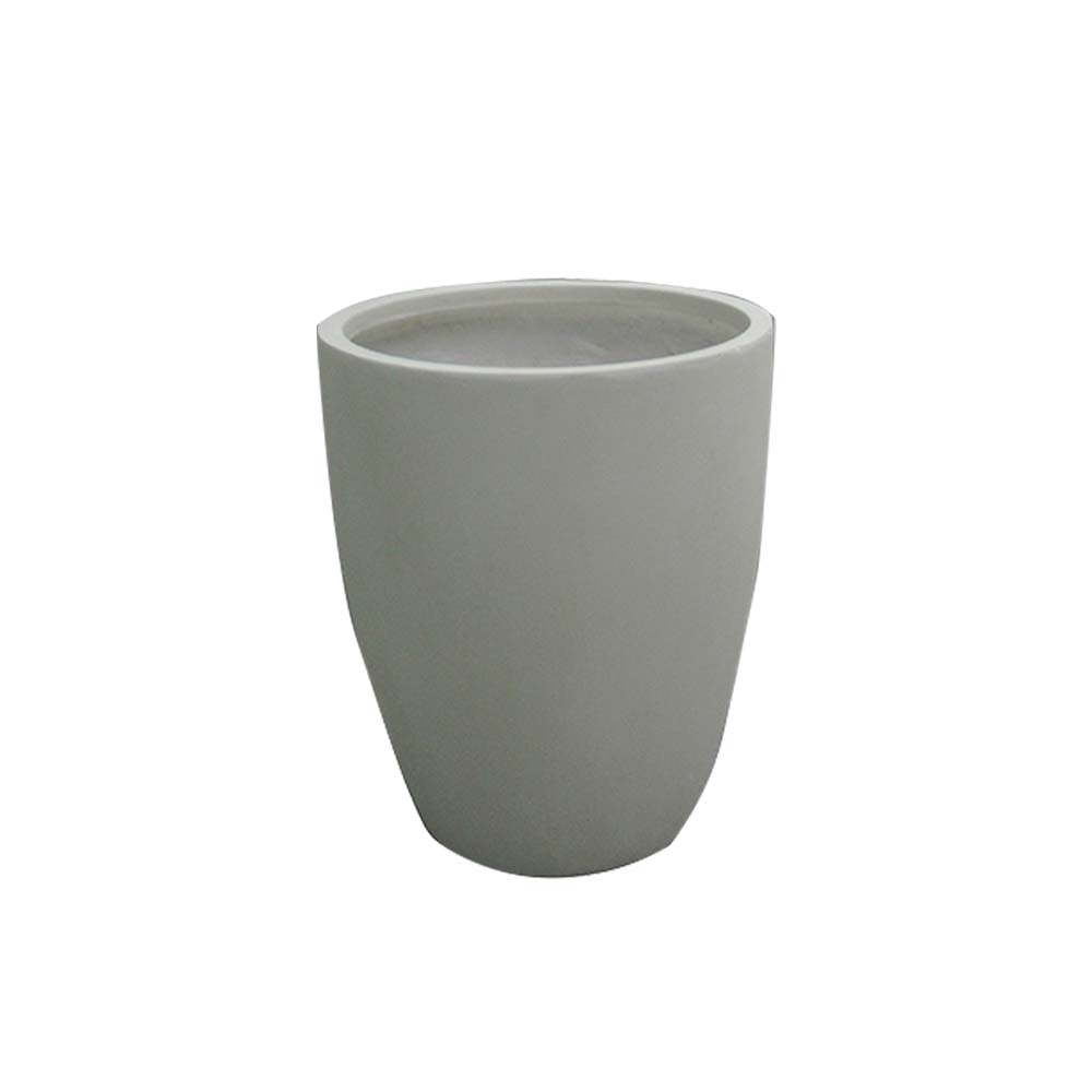 Macetero cónico de fibra mineral Beige 44x51cm