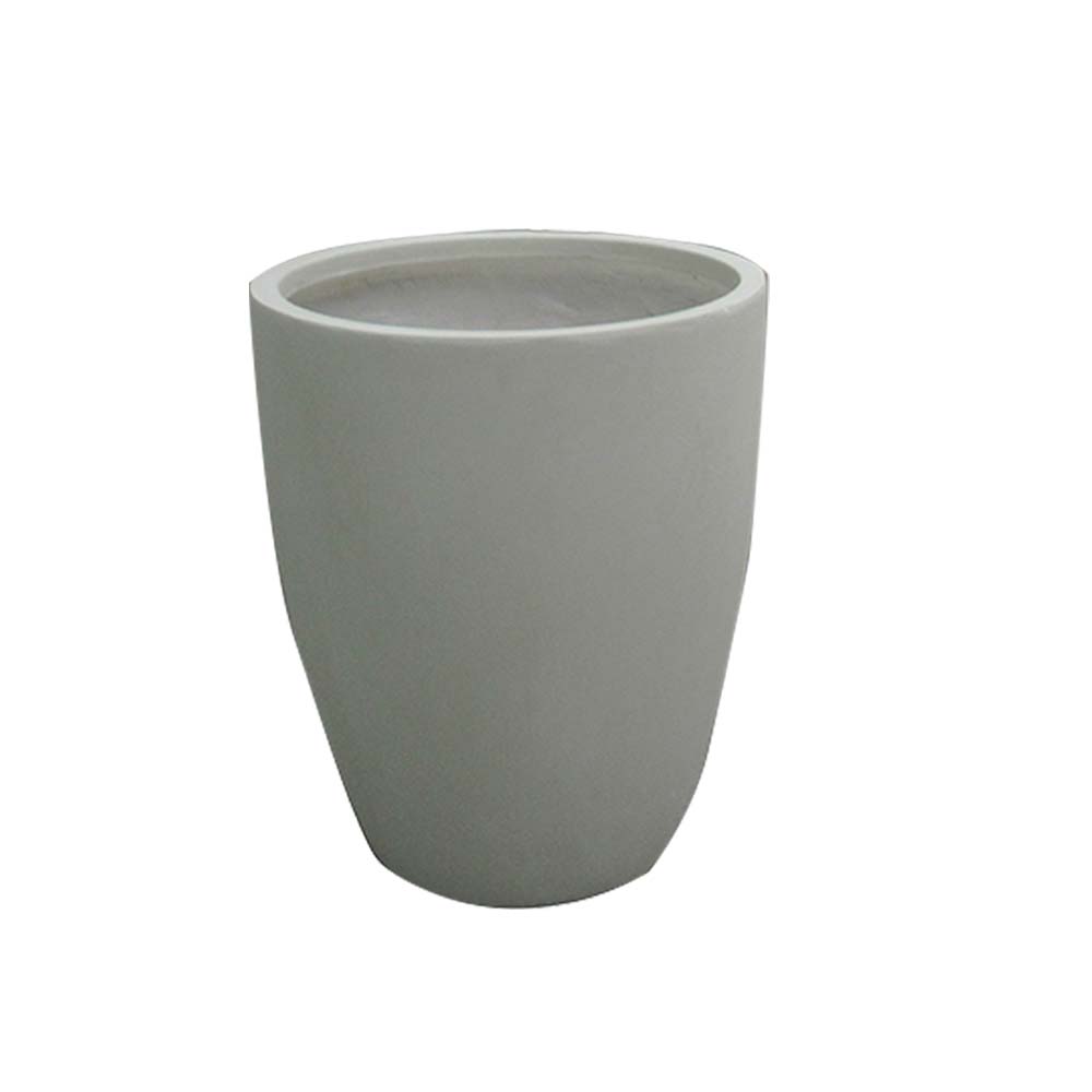 Macetero cónico de fibra mineral Beige 55x64cm