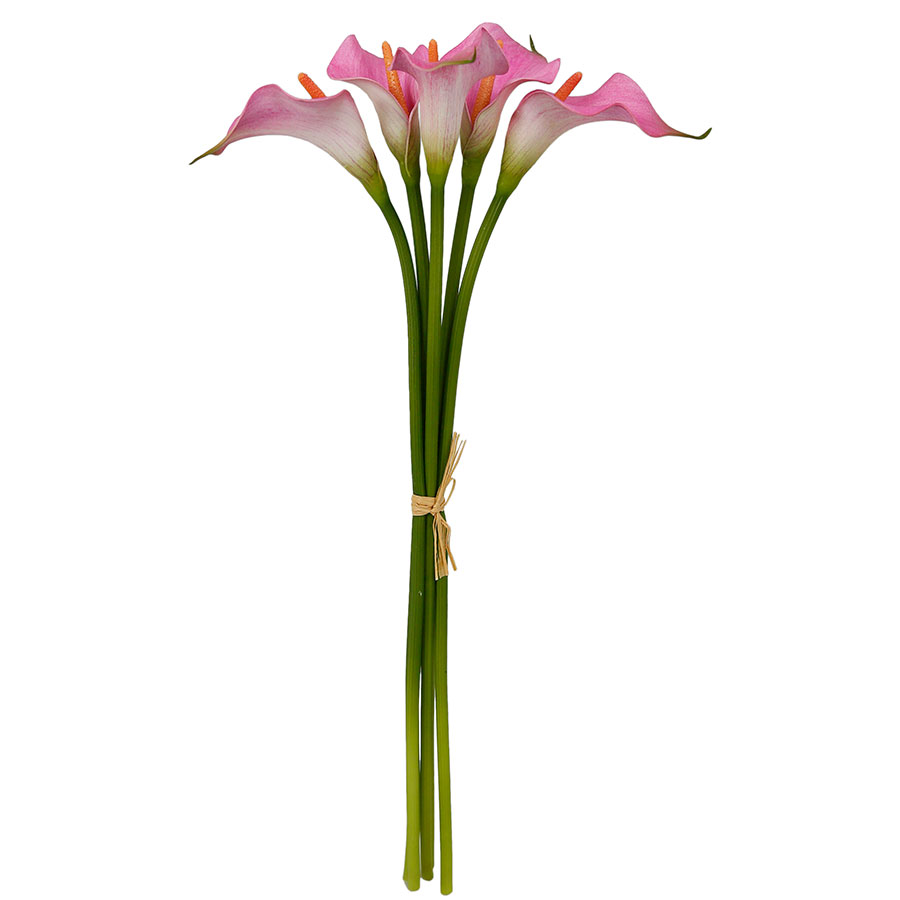 Bouquet lirios rosados 36cm