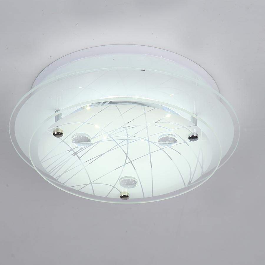 Plafón cuadrado 24cm Garabatos para módulo led