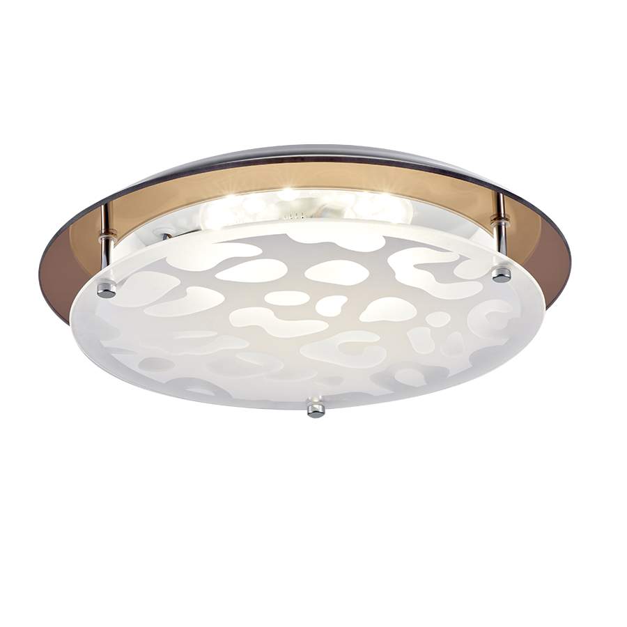 Plafón circular 23cm Animal Print para módulo led