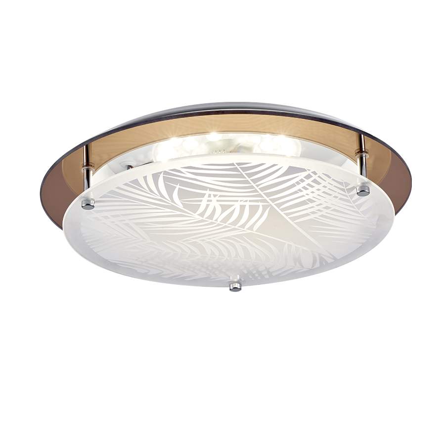 Plafón circular 24cm Palmeras para módulo led