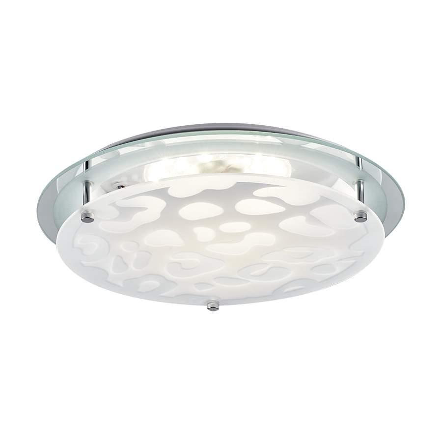 Plafón circular 23cm Animal Print para módulo led