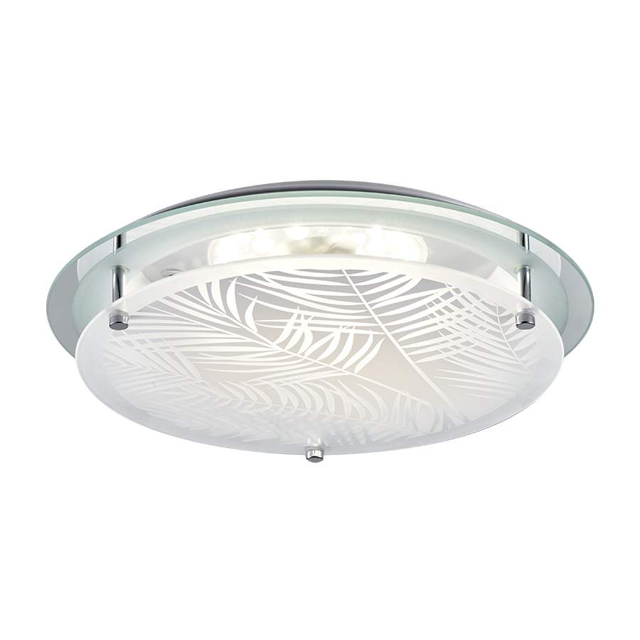 Plafón circular 24cm Palmeras para módulo led