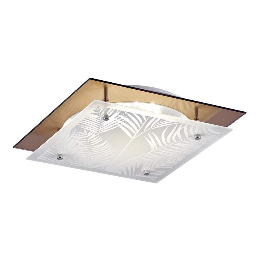 Plafón cuadrado 30cm Palmeras para módulo led