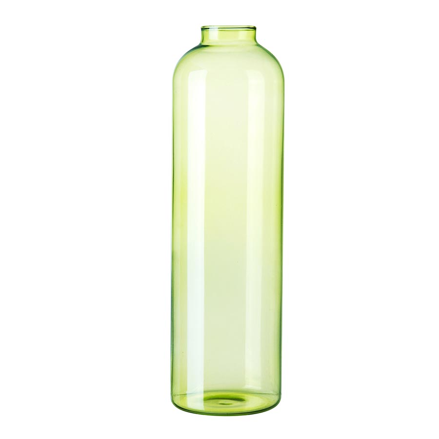 Florero Bernardino de vidrio verde 24cm