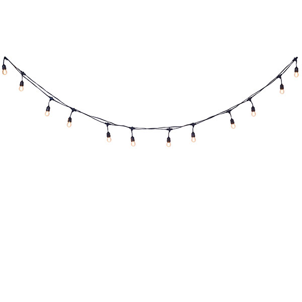 Guirnalda de exterior (8m) para 12 focos LED