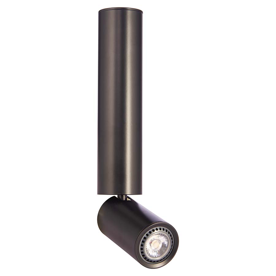 Spot sobrepuesto Rori negro para foco GU10